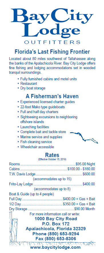 Fishing Information Bay City Lodge Apalachicola Florida